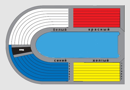 Дельфинарий схема зала